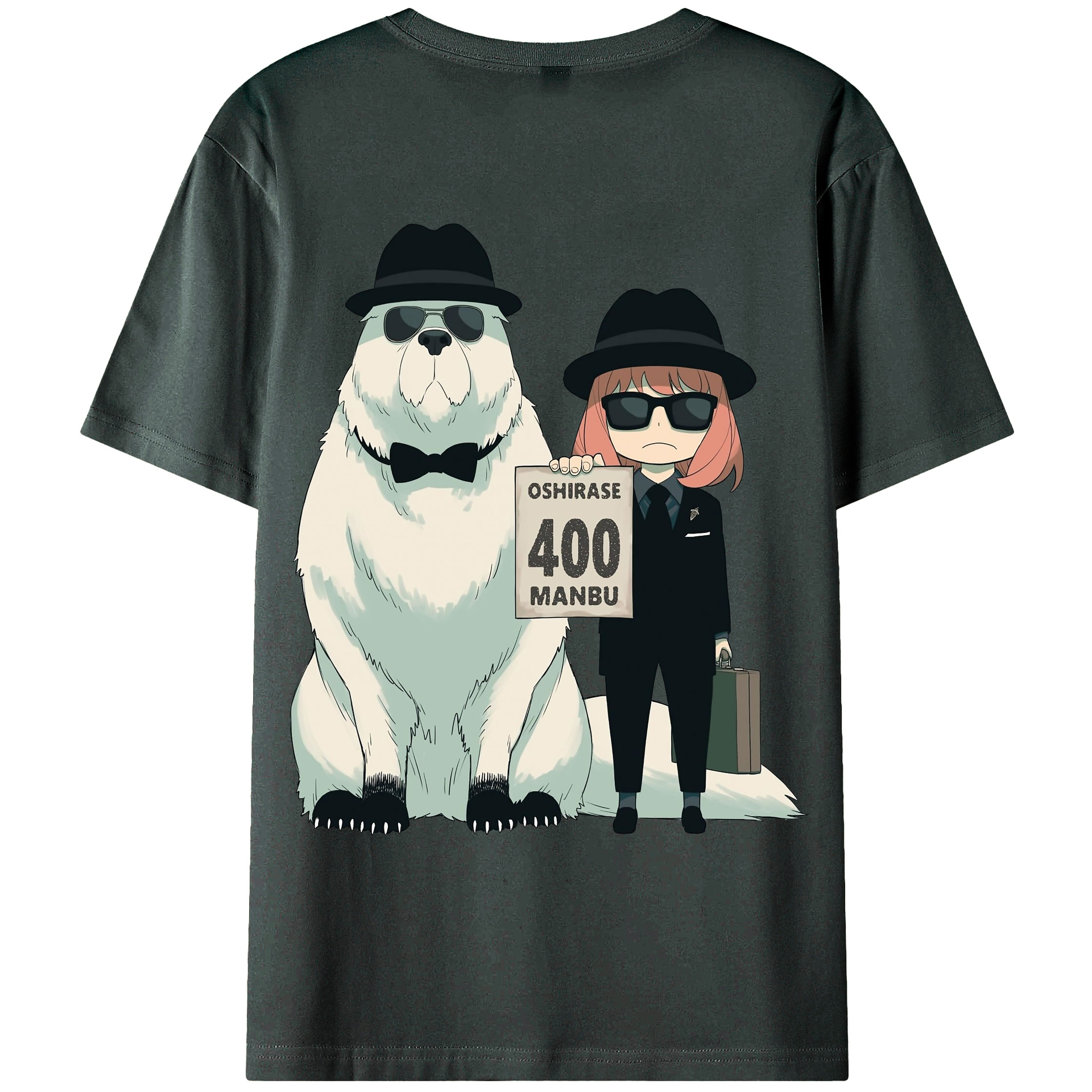 （画像用） SPY×FAMILY间谍家家酒 綿100％ メンズ半袖Tシャツ（バックプリント） 通気性